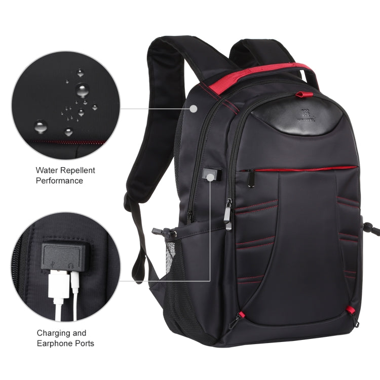 HAWEEL Foldable Removable Outdoor Portable Dual Shoulders Laptop Backpack(Black)