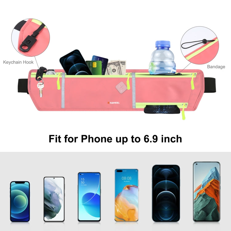 HAWEEL Running Belt Waist Fanny Pack Bag Sports Waterproof Waist Phone Pocket