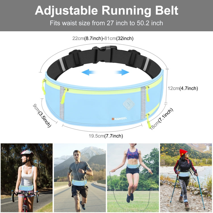 HAWEEL Running Belt Waist Fanny Pack Bag Sports Waterproof Waist Phone Pocket