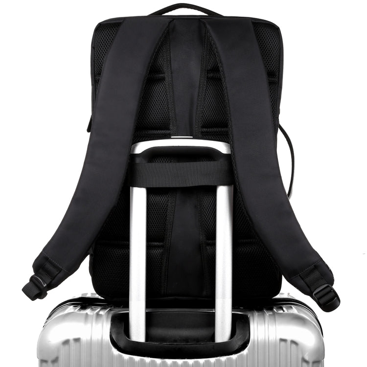 HAWEEL Flexible Solar Panel 12W Power Backpack Laptop Bag with Handle and USB Charging Port(Black)