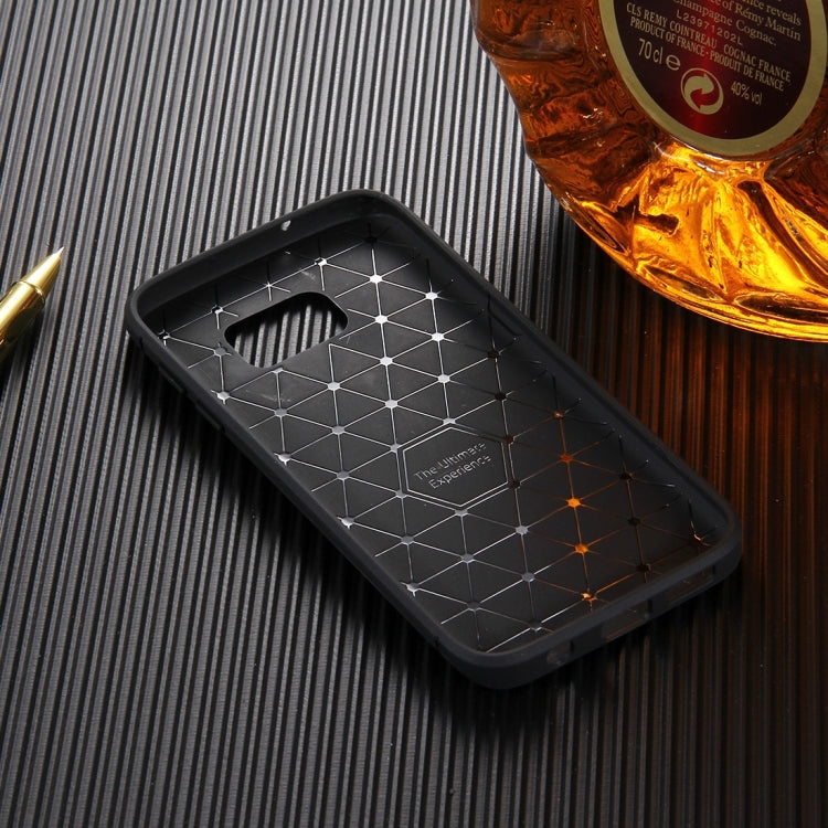 HAWEEL for Galaxy S7 / G930 Brushed Carbon Fiber Texture Shockproof TPU Protective Case