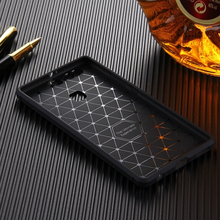 HAWEEL For Huawei  P9 Plus Brushed Carbon Fiber Texture Shockproof TPU Protective Case
