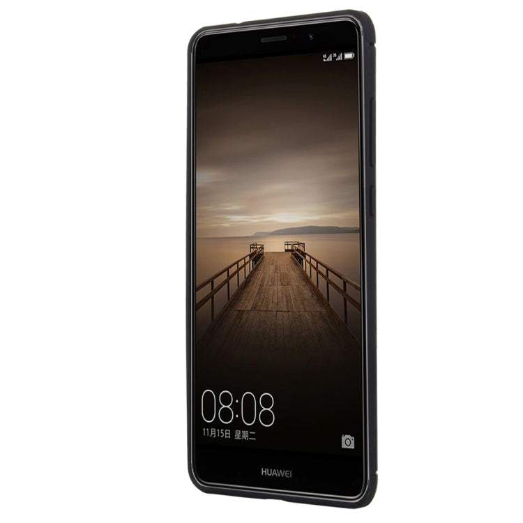 HAWEEL For Huawei  Mate 9 Brushed Carbon Fiber Texture Shockproof TPU Protective Case(Black)