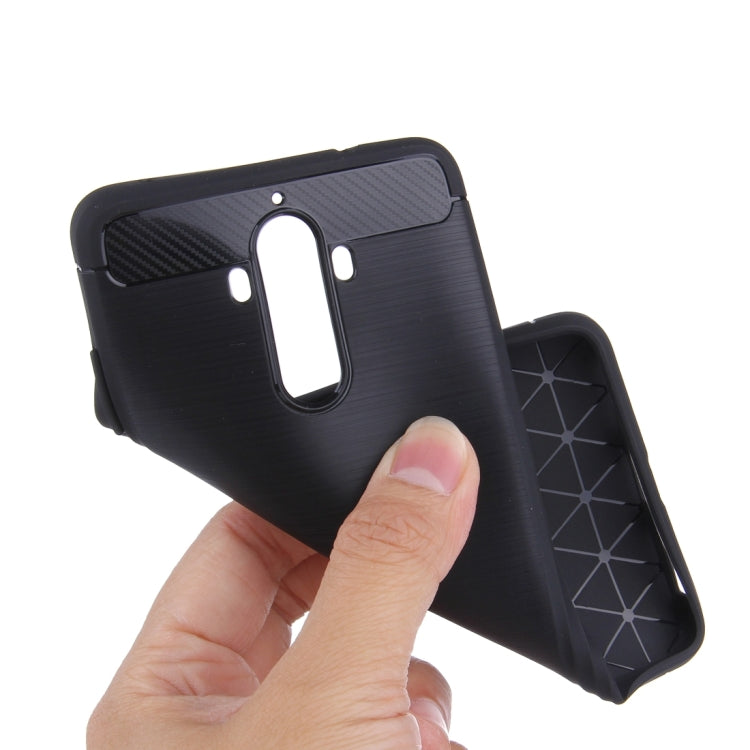 HAWEEL For Huawei  Mate 9 Brushed Carbon Fiber Texture Shockproof TPU Protective Case(Black)