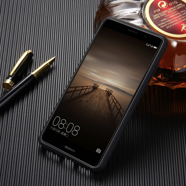 HAWEEL For Huawei  Mate 9 Brushed Carbon Fiber Texture Shockproof TPU Protective Case(Black)