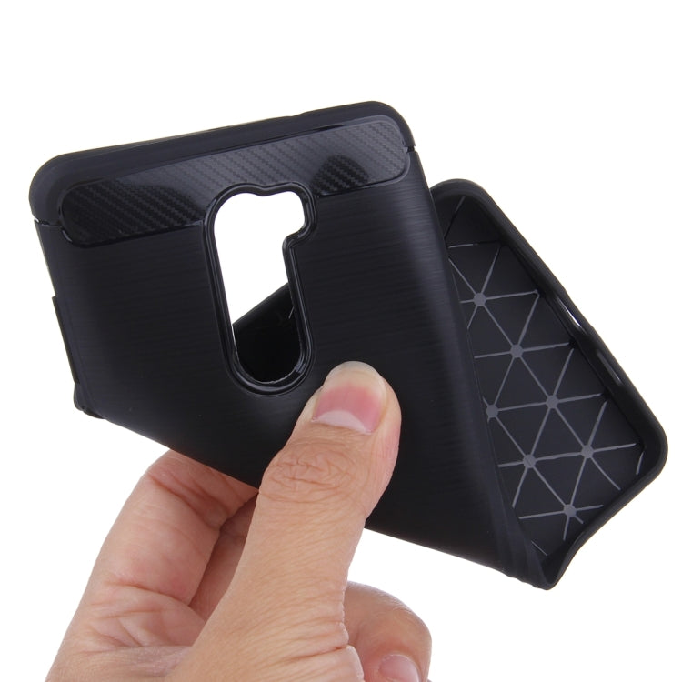 HAWEEL for  Xiaomi MI 5s Plus Brushed Carbon Fiber Texture Shockproof TPU Protective Case(Black)