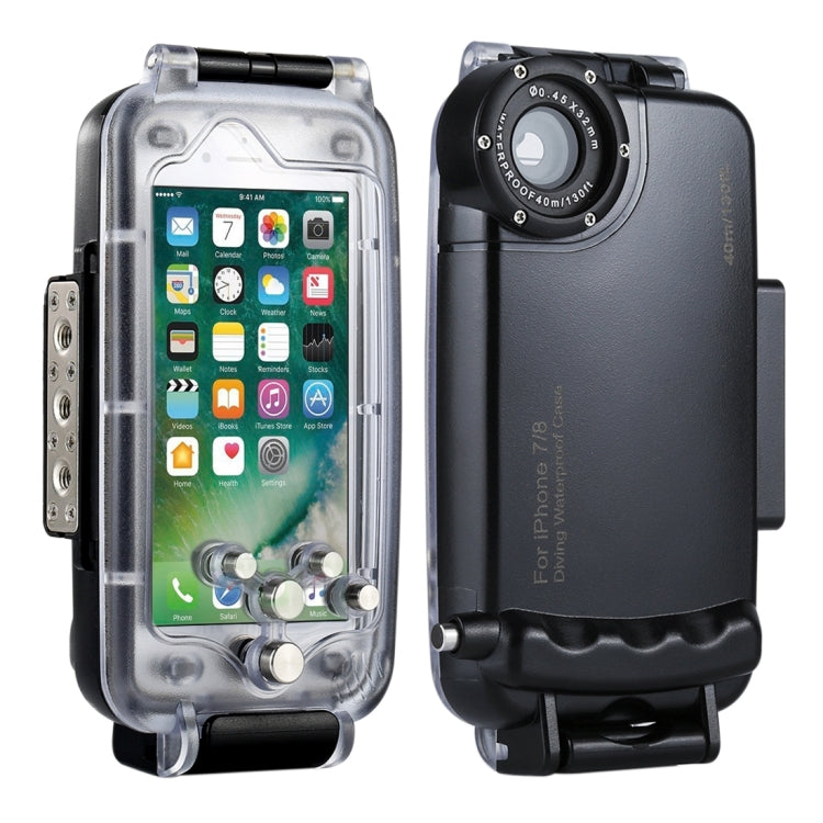 [UAE Warehouse] HAWEEL 40m/130ft Diving Case for iPhone 7 & 8, Photo Video Taking Underwater Housing Cover