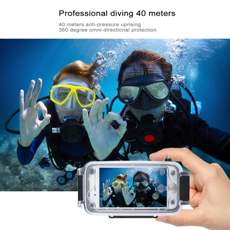 [UAE Warehouse] HAWEEL 40m/130ft Diving Case for iPhone 7 & 8, Photo Video Taking Underwater Housing Cover