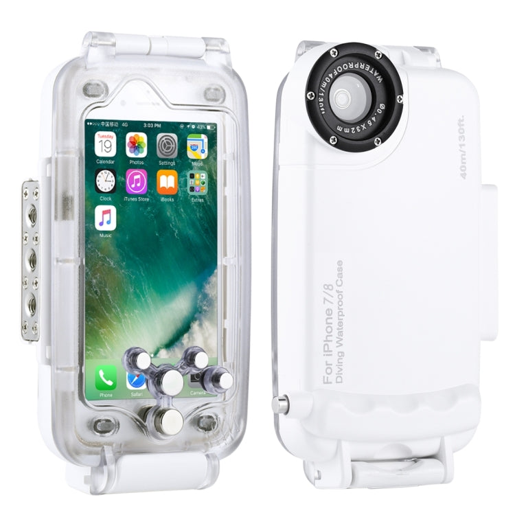 [UAE Warehouse] HAWEEL 40m/130ft Diving Case for iPhone 7 & 8, Photo Video Taking Underwater Housing Cover