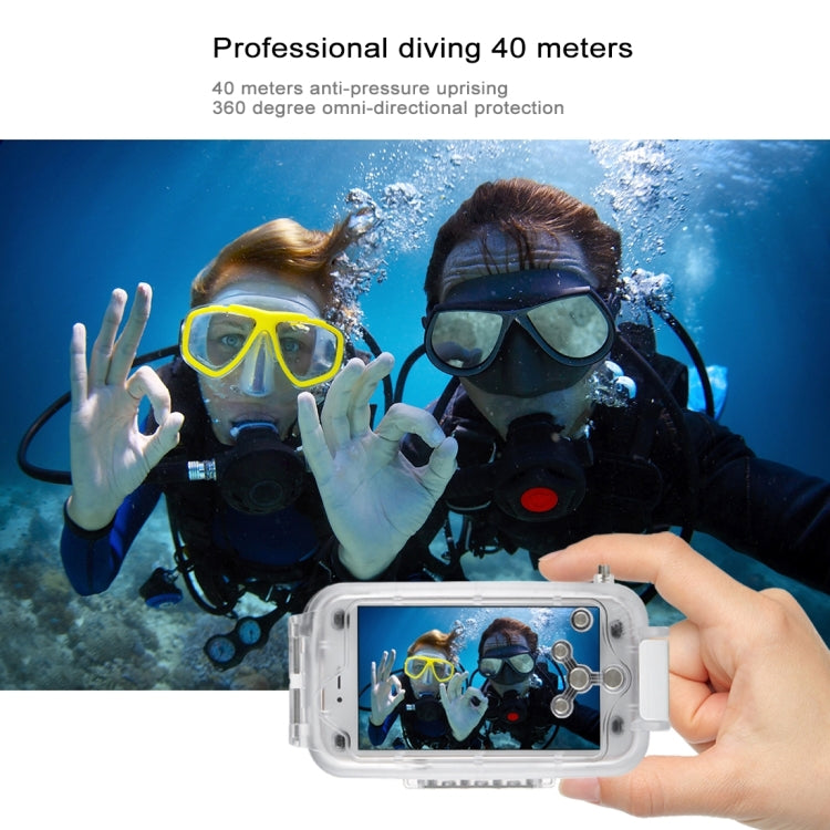 [UAE Warehouse] HAWEEL 40m/130ft Diving Case for iPhone 7 & 8, Photo Video Taking Underwater Housing Cover