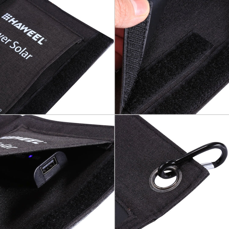 HAWEEL 7W Foldable Solar Panel Charger with USB Port