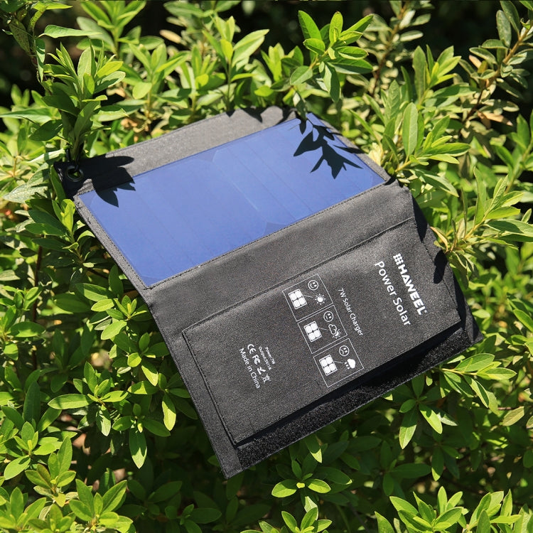 HAWEEL 7W Foldable Solar Panel Charger with USB Port