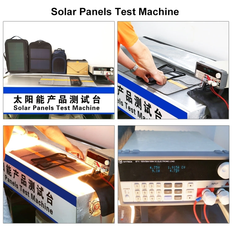 HAWEEL 14W Foldable Solar Panel Charger with 5V / 2.4A Max Dual USB Ports