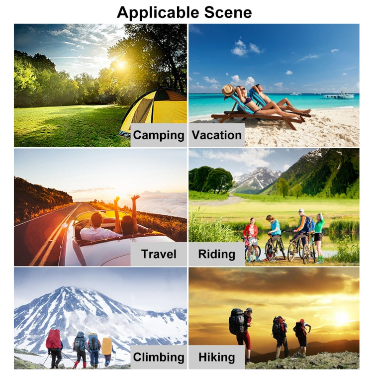 HAWEEL 100W Portable Foldable Solar Charger Outdoor Travel Rechargeable Folding Bag with 2 Solar Panels & USB Port & Handle, Size: L
