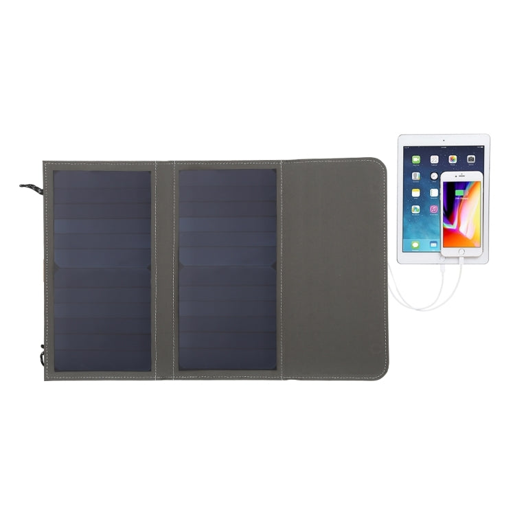 HAWEEL 14W Foldable Solar Panel Charger with 5V / 2.1A Max Dual USB Ports