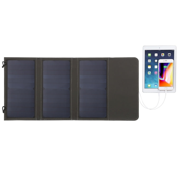 HAWEEL 21W Foldable Solar Panel Charger with 5V 2.9A Max Dual USB Ports