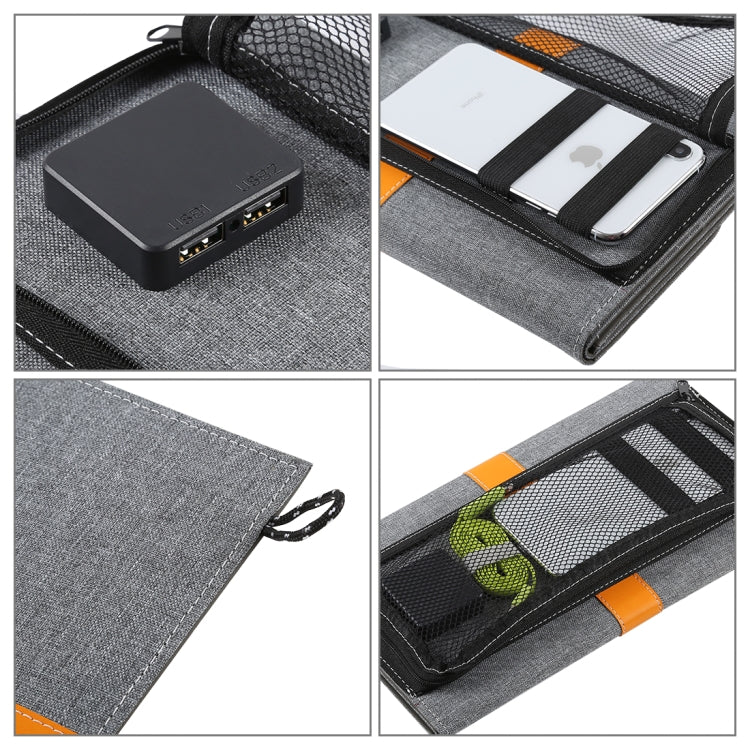 HAWEEL 21W Foldable Solar Panel Charger with 5V 2.9A Max Dual USB Ports