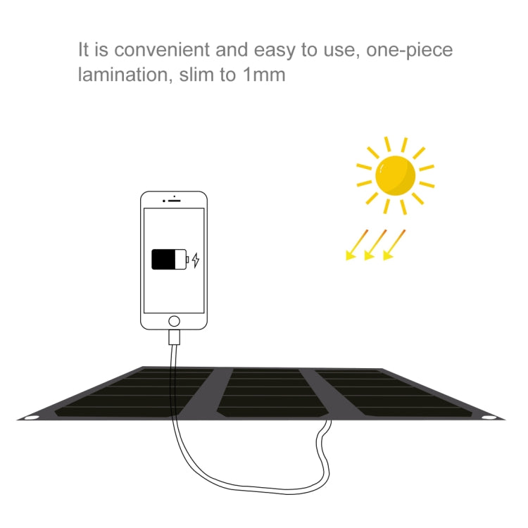 HAWEEL 21W 3-Fold ETFE Solar Panel Charger with 5V / 3A Max Dual USB Ports, Support QC3.0 and AFC(Black)