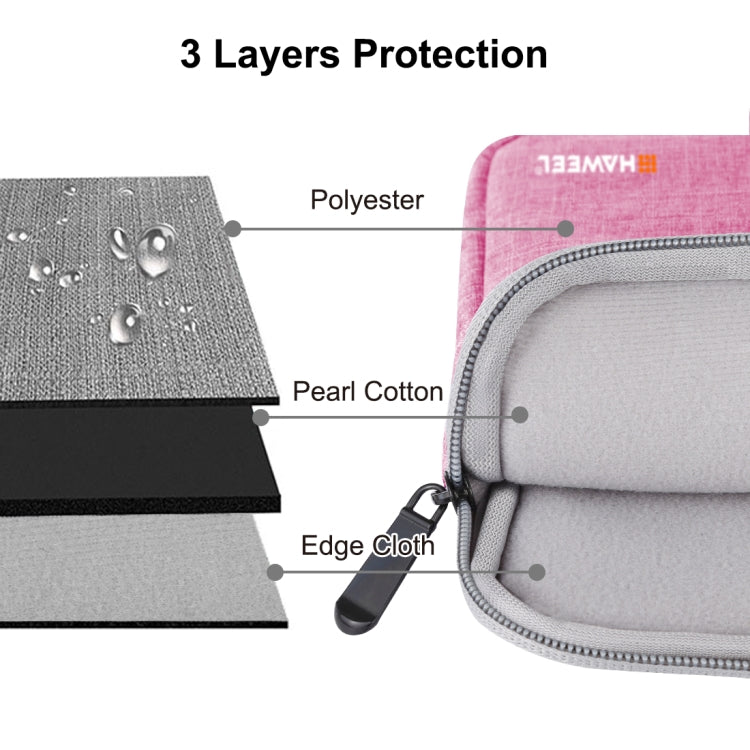 HAWEEL 15.0 inch Sleeve Case Zipper Briefcase Laptop Carrying Bag, For Macbook, Samsung, Lenovo, Sony, DELL Alienware, CHUWI, ASUS, HP, 15 inch and Below Laptops