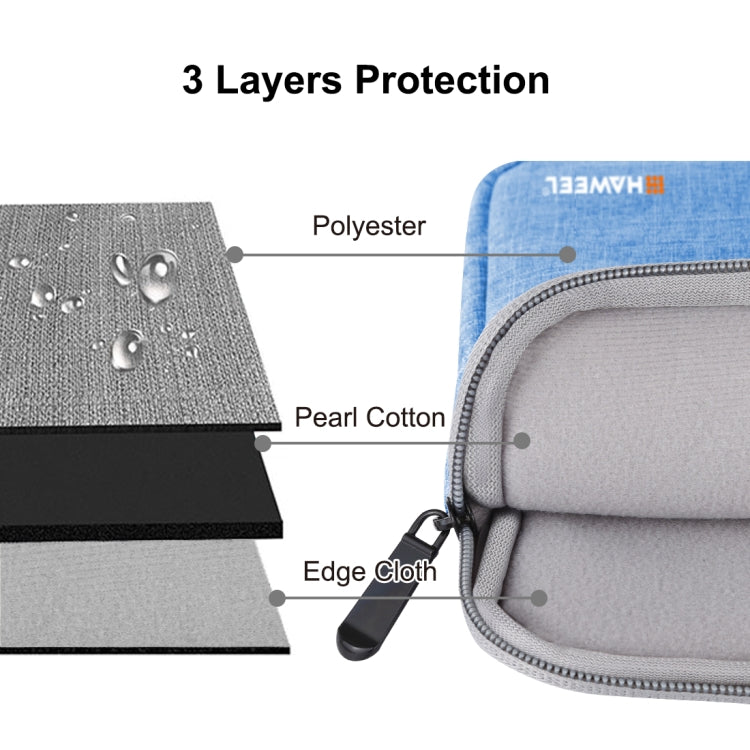 HAWEEL 15.0 inch Sleeve Case Zipper Briefcase Laptop Carrying Bag, For Macbook, Samsung, Lenovo, Sony, DELL Alienware, CHUWI, ASUS, HP, 15 inch and Below Laptops