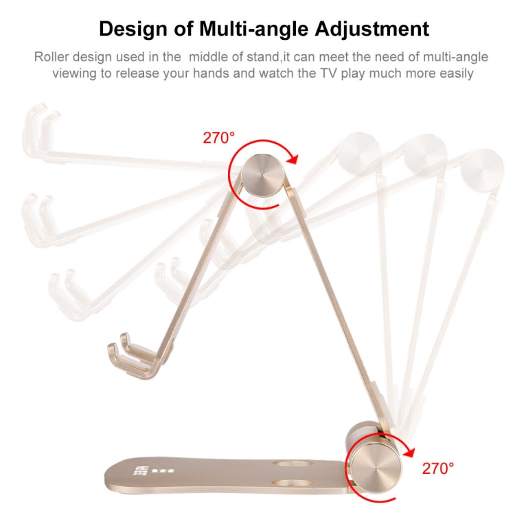 HAWEEL 360 Degree Rotation Foldable Adjustable Pivot Aluminium Desktop Holder, For iPad, iPhone, Galaxy, Huawei, Xiaomi, HTC, Sony, and other Mobile Phones, Laptops or Tablets