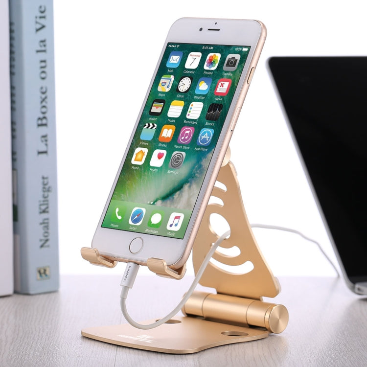 HAWEEL 360 Degree Rotation Foldable Adjustable Pivot Aluminium Desktop Holder, For iPad, iPhone, Galaxy, Huawei, Xiaomi, HTC, Sony, and other Mobile Phones, Laptops or Tablets