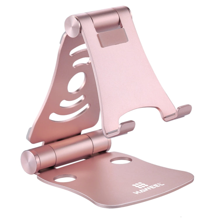 HAWEEL 360 Degree Rotation Foldable Adjustable Pivot Aluminium Desktop Holder, For iPad, iPhone, Galaxy, Huawei, Xiaomi, HTC, Sony, and other Mobile Phones, Laptops or Tablets