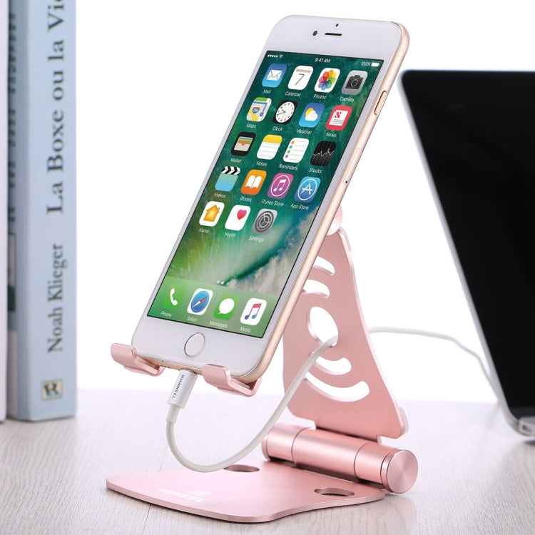 HAWEEL 360 Degree Rotation Foldable Adjustable Pivot Aluminium Desktop Holder, For iPad, iPhone, Galaxy, Huawei, Xiaomi, HTC, Sony, and other Mobile Phones, Laptops or Tablets