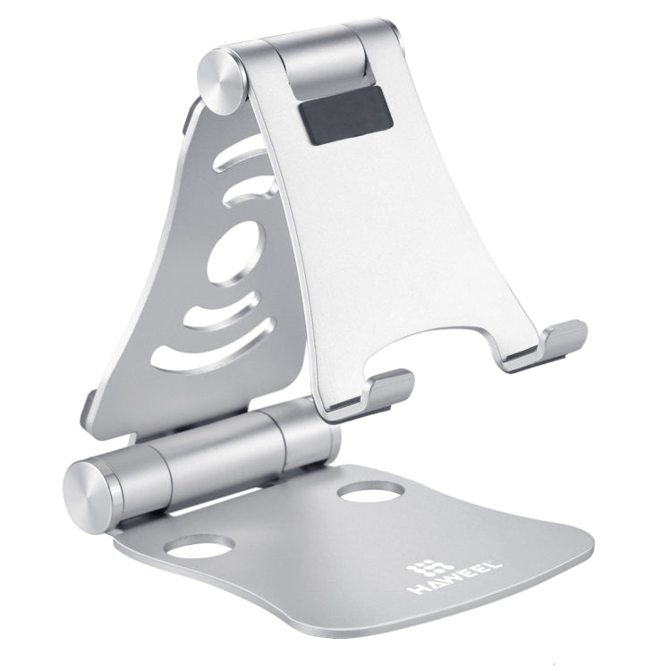 HAWEEL 360 Degree Rotation Foldable Adjustable Pivot Aluminium Desktop Holder, For iPad, iPhone, Galaxy, Huawei, Xiaomi, HTC, Sony, and other Mobile Phones, Laptops or Tablets