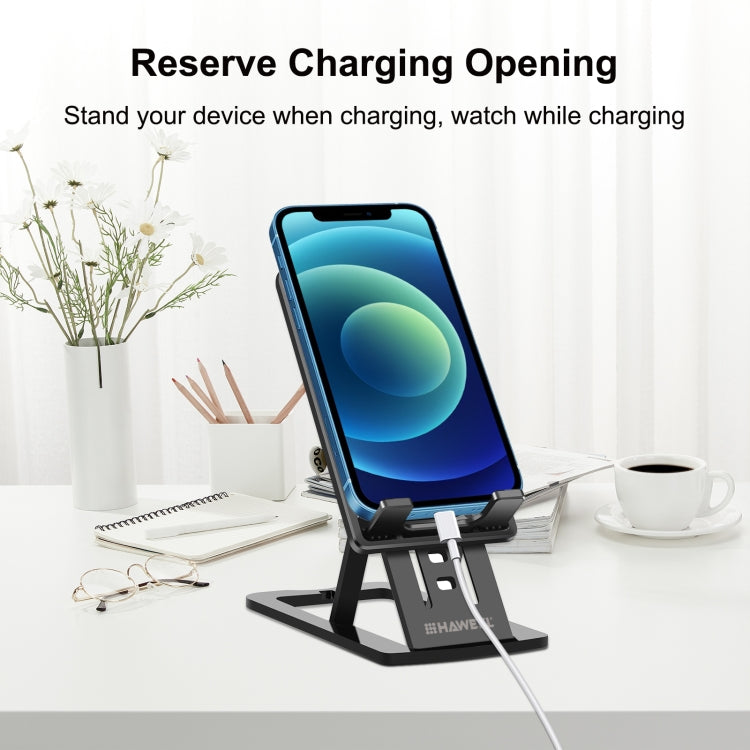 HAWEEL Adjustable Lifting Folding Portable Live Broadcast Desktop Plastic Holder