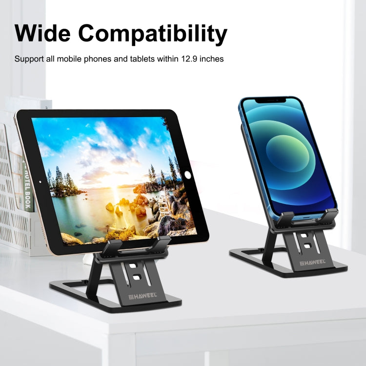 HAWEEL Adjustable Lifting Folding Portable Live Broadcast Desktop Plastic Holder