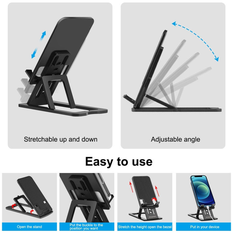 HAWEEL Adjustable Lifting Folding Portable Live Broadcast Desktop Plastic Holder
