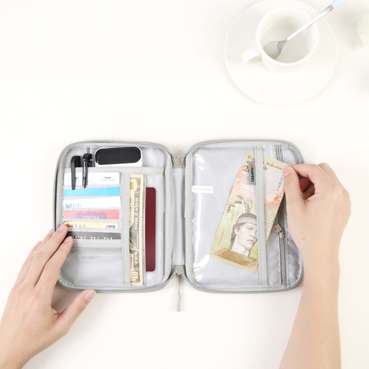 HAWEEL Passport Wallet Document Organizer Credit Cards Case Bag with Handle
