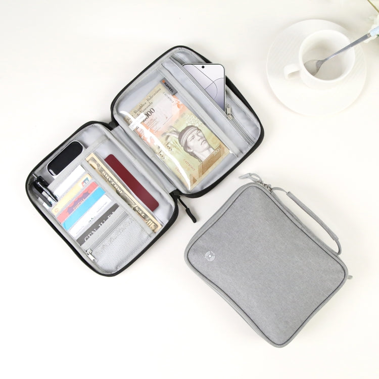HAWEEL Passport Wallet Document Organizer Credit Cards Case Bag with Handle