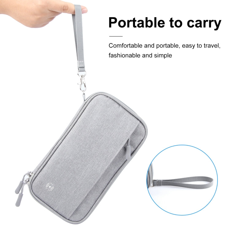 HAWEEL Clutch Bag Passport Wallet Document Organizer Credit Cards Case Bag