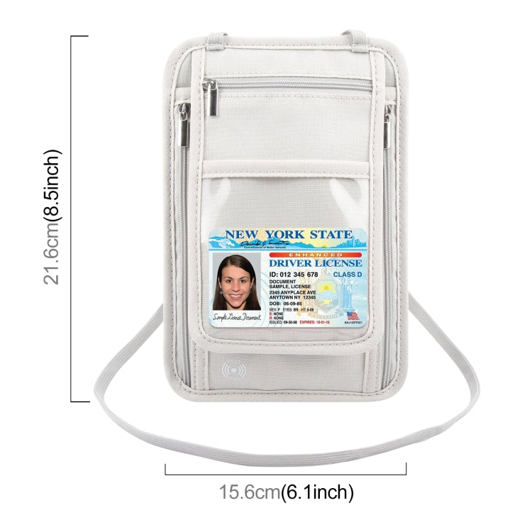 HAWEEL Neck Passport Wallet Bag Document Organizer Credit Cards Case Bag