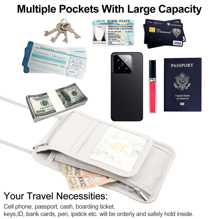 HAWEEL Neck Passport Wallet Bag Document Organizer Credit Cards Case Bag