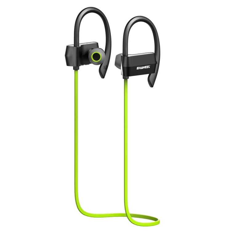 HAWEEL Anti Sweat Noise Cancelling Wireless Bluetooth 4.1 Earbud Stereo Earphone In-ear Headphone Sports Headset(Green)