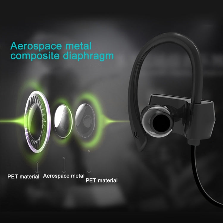 HAWEEL Anti Sweat Noise Cancelling Wireless Bluetooth 4.1 Earbud Stereo Earphone In-ear Headphone Sports Headset(Green)