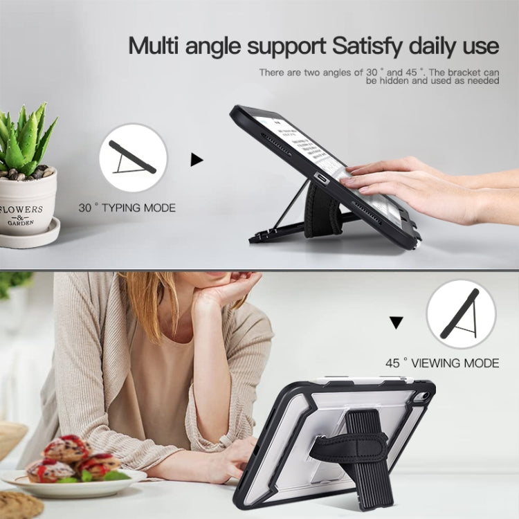 For iPad 10th Gen 10.9 2022 360 Full Body Shockproof Tablet Case with Grip & Holder & Pen Slot(Black)