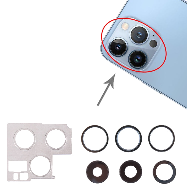 Camera Lens Cover With Retaining Bracket for iPhone 13 Pro Max