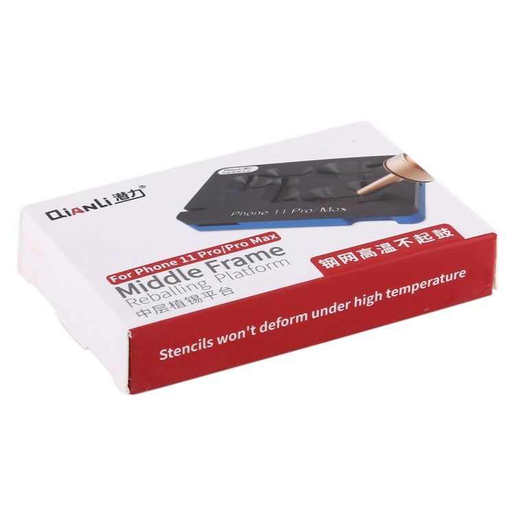 QIANLI For iPhone 11 Pro / Pro Max Middle Frame Reballing Stencil Platform Jig Fixture
