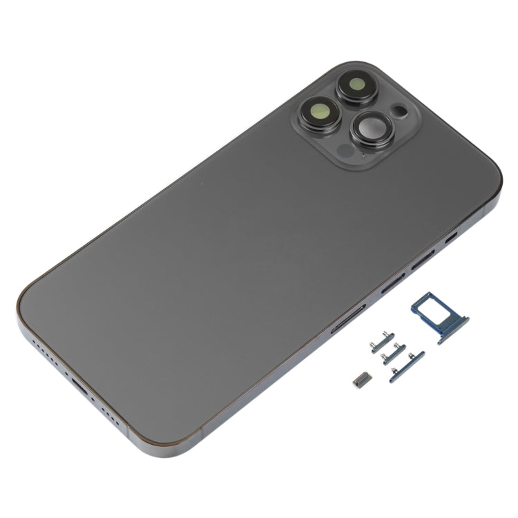 Back Housing Cover with SIM Card Tray & Side  Keys & Camera Lens for iPhone 13 Pro Max