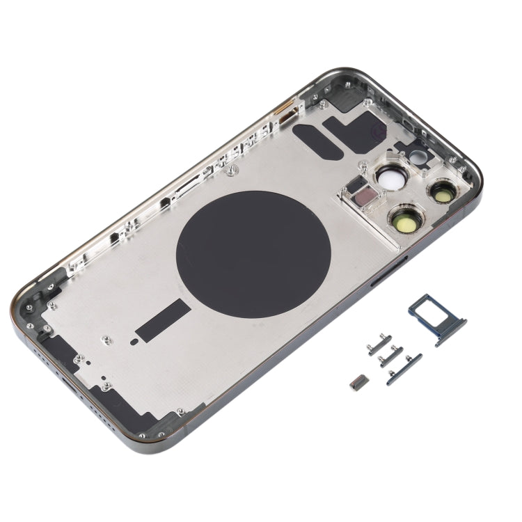 Back Housing Cover with SIM Card Tray & Side  Keys & Camera Lens for iPhone 13 Pro Max