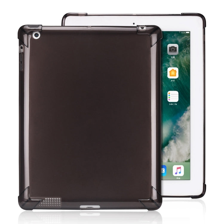 Highly Transparent TPU Full Thicken Corners Shockproof Protective Case for iPad 4 / 3 / 2