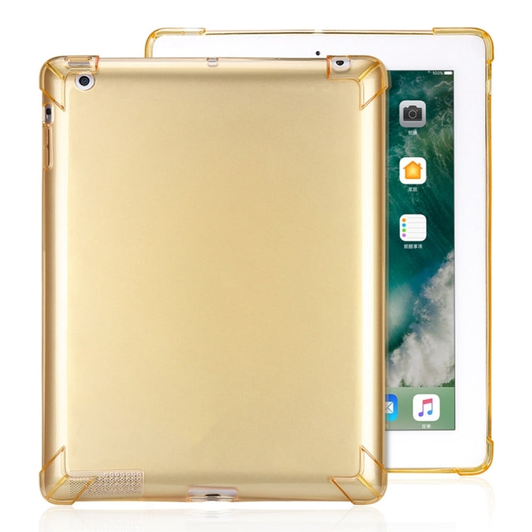 Highly Transparent TPU Full Thicken Corners Shockproof Protective Case for iPad 4 / 3 / 2