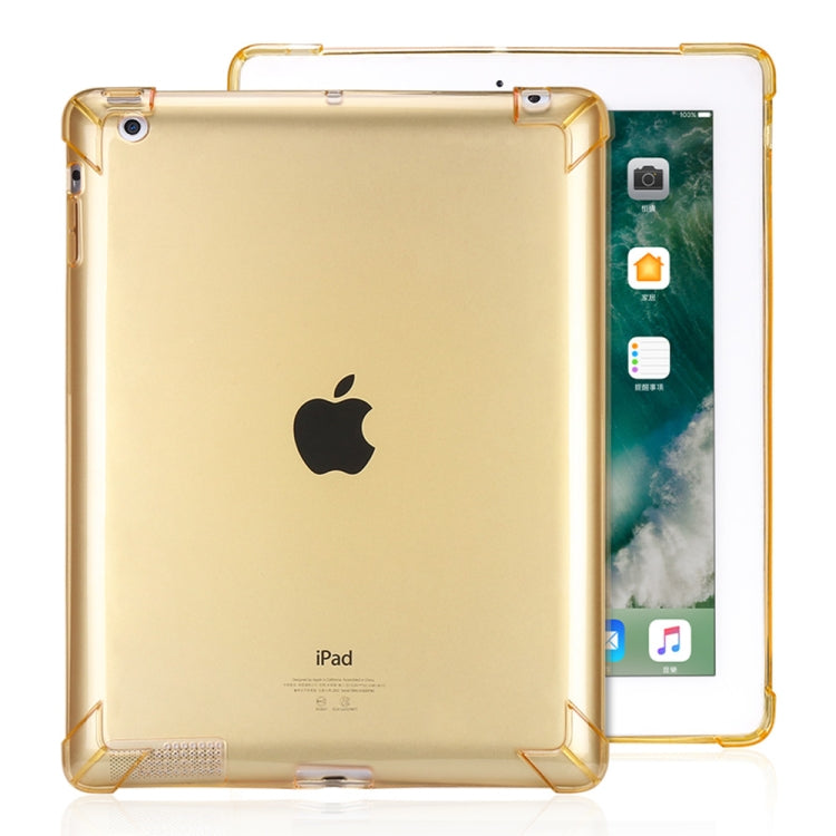 Highly Transparent TPU Full Thicken Corners Shockproof Protective Case for iPad 4 / 3 / 2
