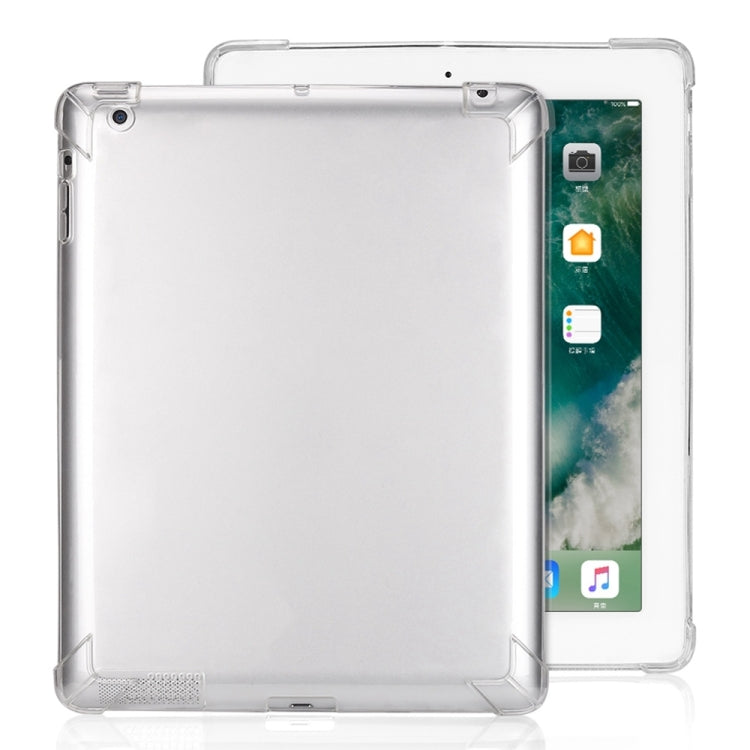 Highly Transparent TPU Full Thicken Corners Shockproof Protective Case for iPad 4 / 3 / 2