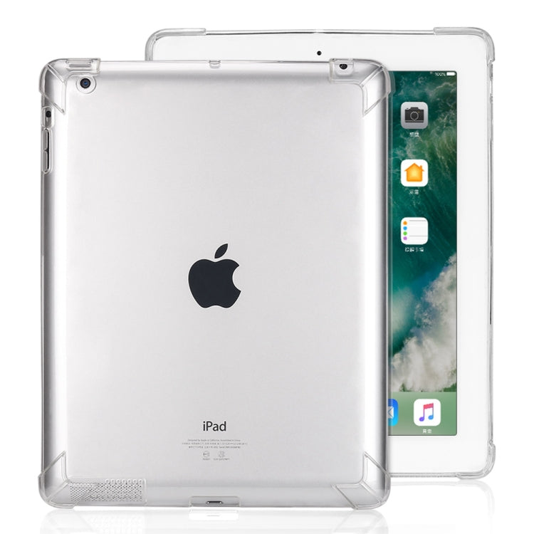 Highly Transparent TPU Full Thicken Corners Shockproof Protective Case for iPad 4 / 3 / 2