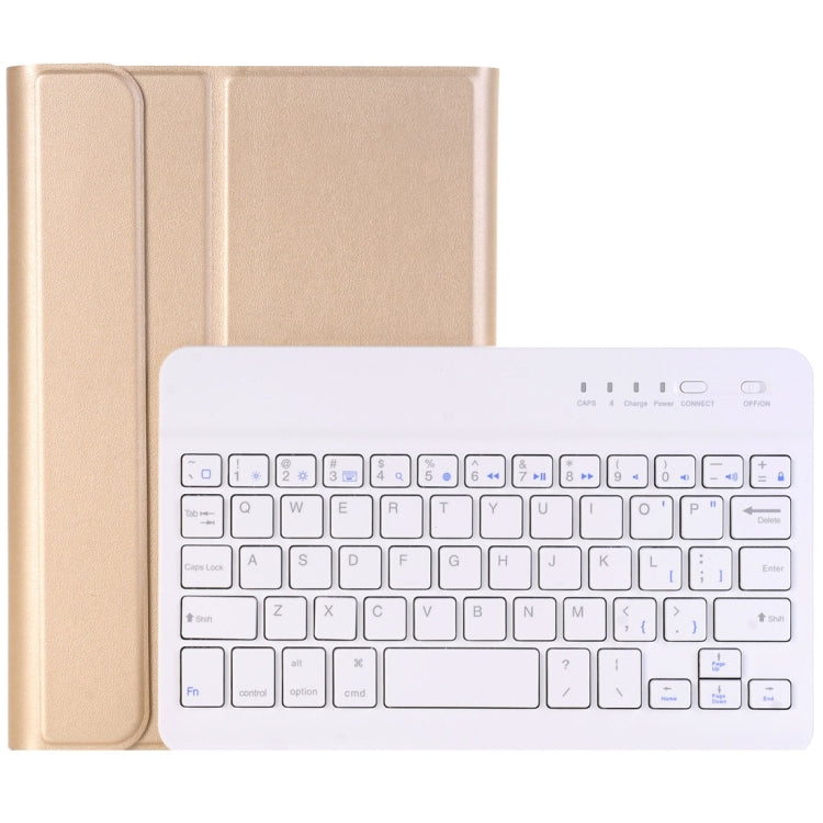 For iPad Mini 4 Ultra-thin ABS Bluetooth Keyboard Horizontal Flip Leather Tablet Case with Holder
